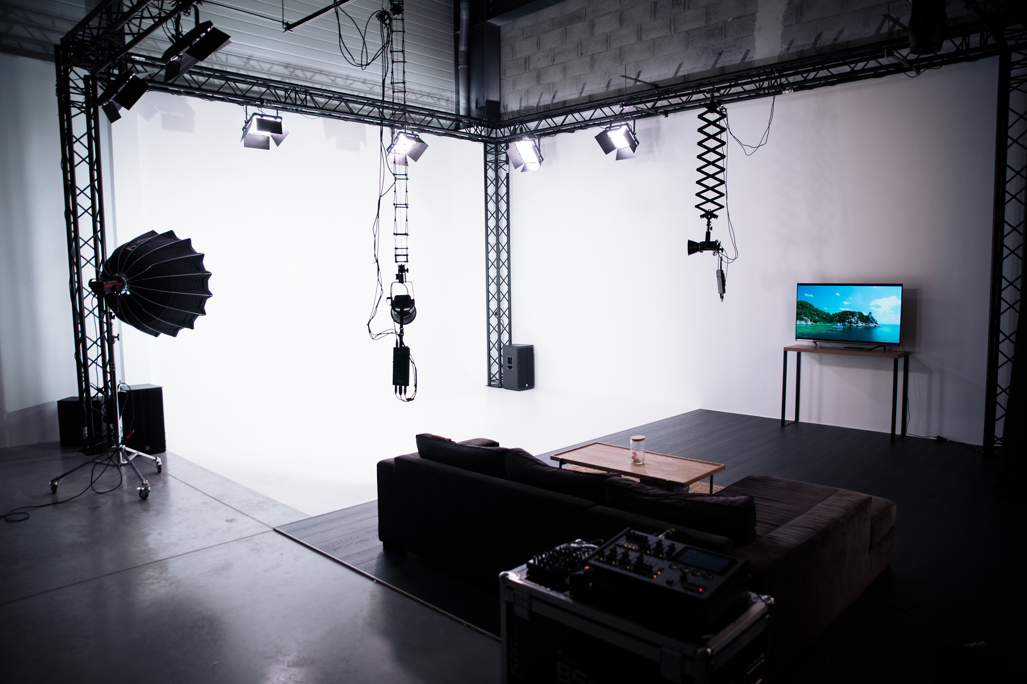 Photo du studio vidéo du studio des arts numériques à Rennes