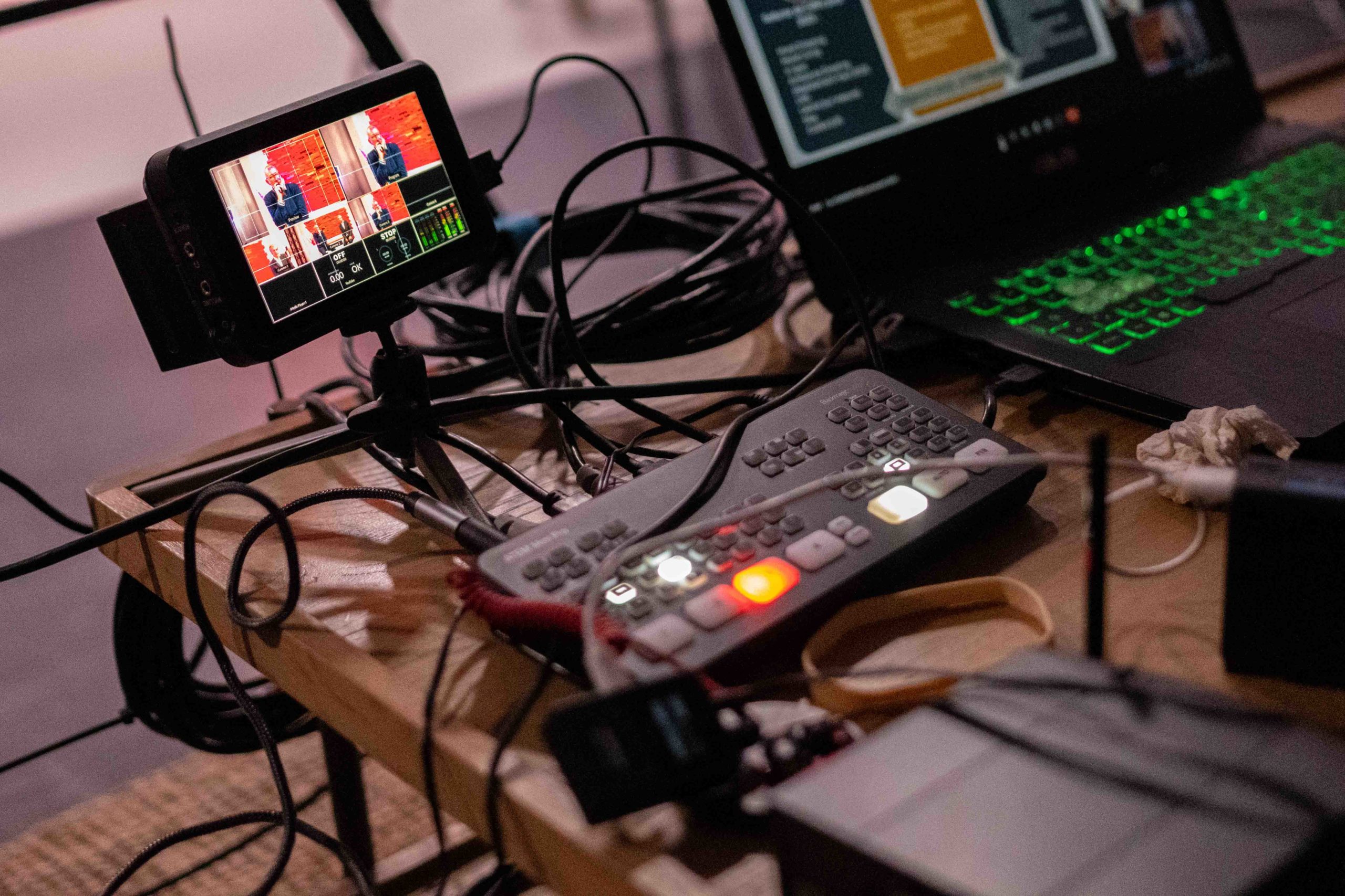 console Tournage fond vert Biis vidéo